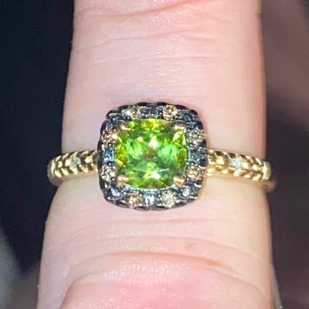 ❌❌❌SOLD❌❌❌NWT / APPRAISAL LORENZO JEWELRY LIMITED PERIDOT,GENUINE DIAMOND RING. - Picture 3 of 14